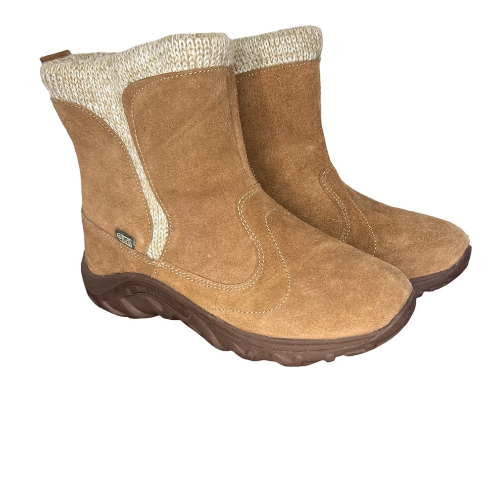 Merrell girls tan jungle moc boot size 4.5
